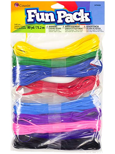 Cousin DIY Fun Packs 80 Yard Multi-Craft Lace Lanyard String  10 Colors  One Size - Image 4